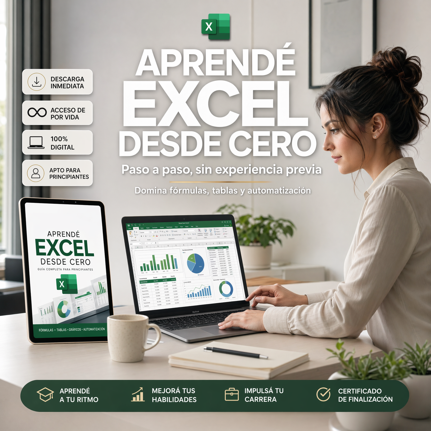 Excel sin rodeos. De CERO a CIEN