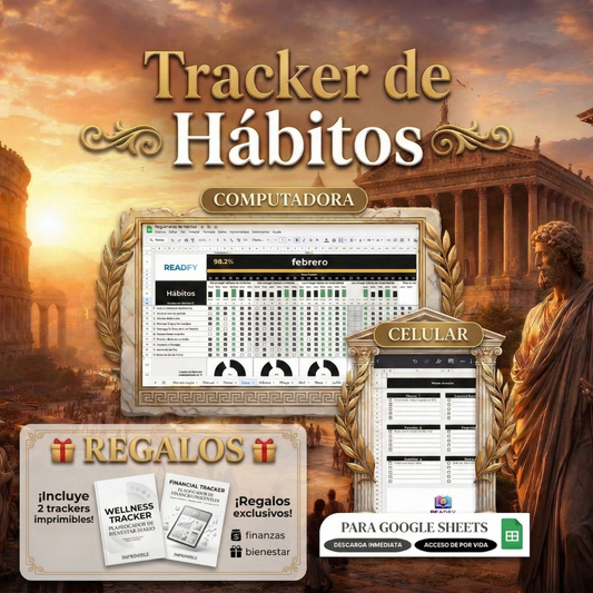 TRACKER DE HÁBITOS + REGALOS.❤️‍🔥Organizas tu semana y mejoras en todos tus aspectos